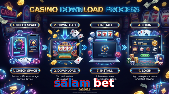 Game list for Salam Bet download section